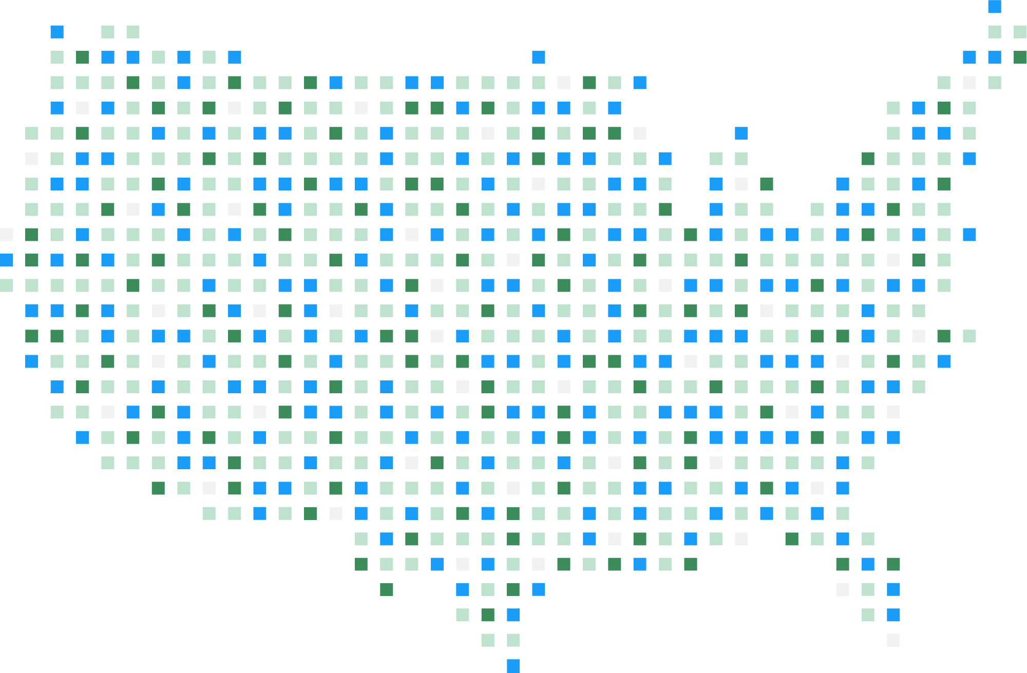 Dotted Map of the United States
